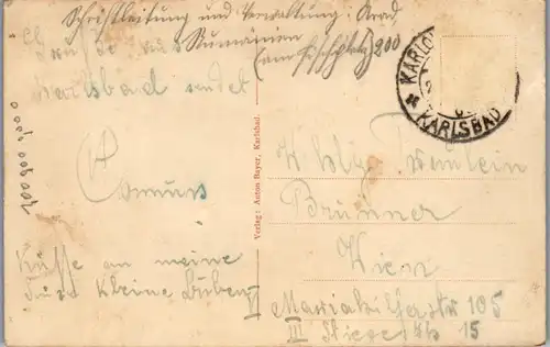 46477 - Tschechien - Karlsbad , Sprudel - gelaufen