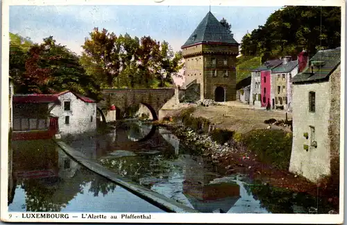 46497 - Luxembourg - Pfaffenthal , L'Alzette au Pfaffental , Luxemburg - gelaufen 1936