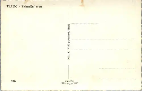 46499 - Tschechien - Trebic , Zeleznicni most - nicht gelaufen