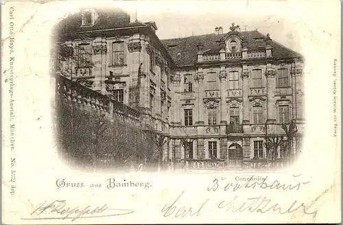 46506 - Deutschland - Bamberg , Gruss aus , Concordia - gelaufen 1897
