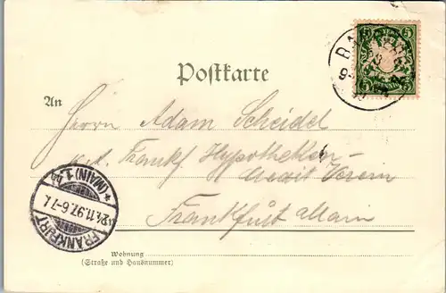 46506 - Deutschland - Bamberg , Gruss aus , Concordia - gelaufen 1897