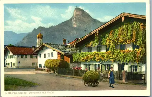 46511 - Deutschland - Oberammergau , Dorfpartie mit Kofel - nicht gelaufen