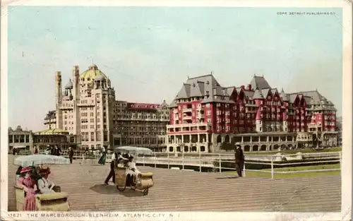 46540 - USA - Atlantic City , The Marlborough Blenheim , New Jersey - gelaufen 1913