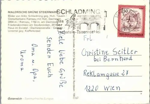 46556 - Steiermark - Dachstein , Mehrbildkarte - gelaufen 1977