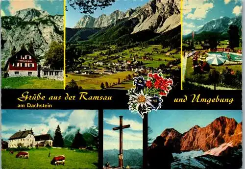 46560 - Steiermark - Ramsau , am Dachstein , Silberkarhütte , Schwimmbad , Scheichenspitze , Kulm - gelaufen 1975