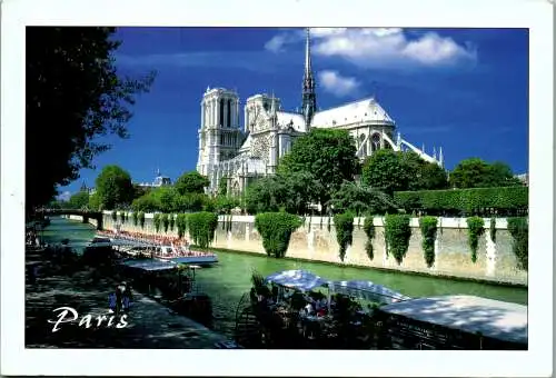 46575 - Frankreich - Paris , La Cathedrale Notre Dame - gelaufen 2000