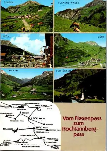 46587 - Vorarlberg - Stuben , Lech , Warth , Flexenstrasse , Hochtannbergpass , Zürs , Schröcken - gelaufen 1998