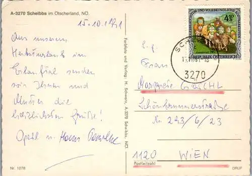 46599 - Niederösterreich - Scheibbs , im Ötscherland - gelaufen 1991