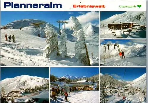 46611 - Steiermark - Donnersbach , Planneralm , Winter , Mehrbildkarte - gelaufen