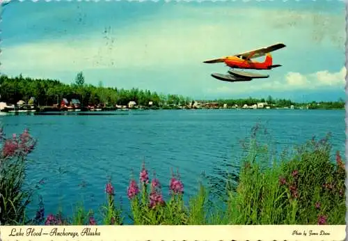 46614 - USA - Anchorage , Lake Hood , Alaska , Wasserflugzeug - gelaufen 1982