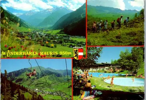 46615 - Salzburg - Rauris , Schwimmbad , Panorama , Raurisertal - gelaufen 1982