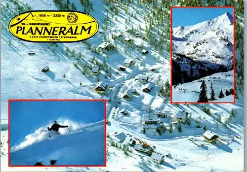 46616 - Steiermark - Donnersbach , Planneralm , Winter , Mehrbildkarte - gelaufen 1994