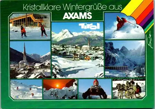 46617 - Tirol - Axams , Olympia Skiparadies , Mehrbildkarte - gelaufen 1994