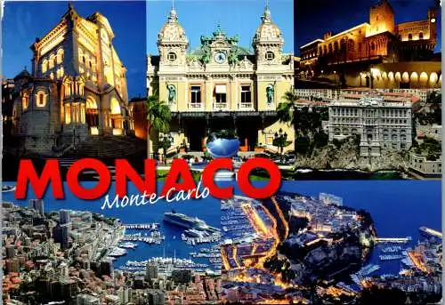46629 - Monaco - Monte Carlo , Mehrbildkarte - gelaufen 2015