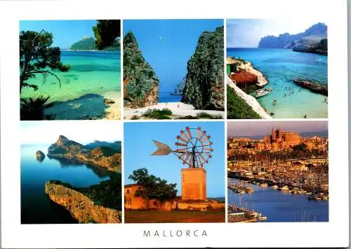 46634 - Spanien - Mallorca , Mehrbildkarte - gelaufen 2015