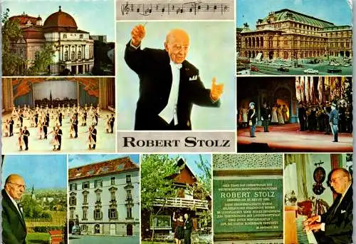 46646 - Komponist - Robert Stolz , Mehrbildkarte - nicht gelaufen 1977