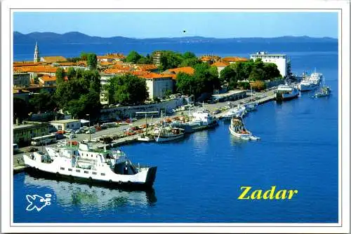 46657 - Kroatien - Zadar , Panorama Hafen - gelaufen 1997