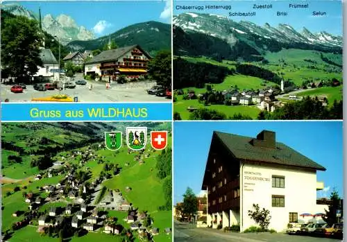46667 - Schweiz - Wildhaus , Obertoggenburg , Sporthotel , Hotel Toggenburg , Mehrbildkarte - gelaufen 1997