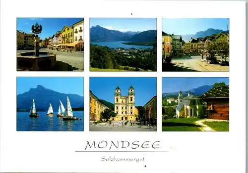 46692 - Oberösterreich - Mondsee , Mehrbildkarte - gelaufen
