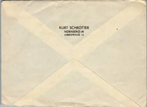 46695 - Deutschland - Nürnberg , Guntramsdorfer Druckfabrik AG - gelaufen 1938