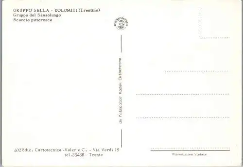 46741 - Italien - Sella , Gruppo Sella , Dolomiti , Gruppo del Sassolungo - nicht gelaufen