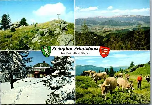 46744 - Steiermark - Knittelfeld , Steinplan Schutzhaus , Mehrbildkarte , Steinplanhütte - nicht gelaufen