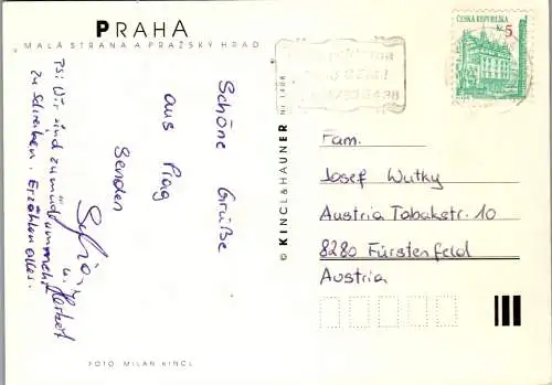 46750 - Tschechien - Praha , Prag , Mala Strana a Prazsky Hrad - gelaufen