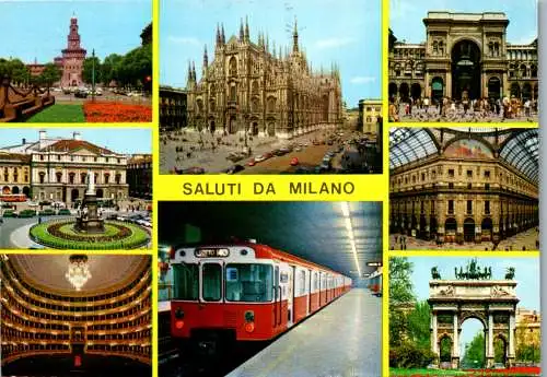 46762 - Italien - Milano , Mehrbildkarte - gelaufen 1994
