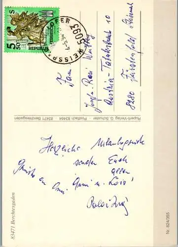 46764 - Deutschland - Berchtesgaden , Mehrbildkarte , Zitat v. Ludwig Ganghofer - gelaufen 1994