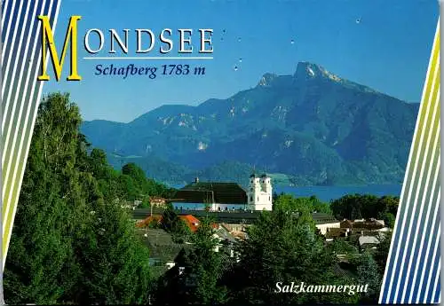 46771 - Oberösterreich - Mondsee , Schafberg , Panorama - gelaufen