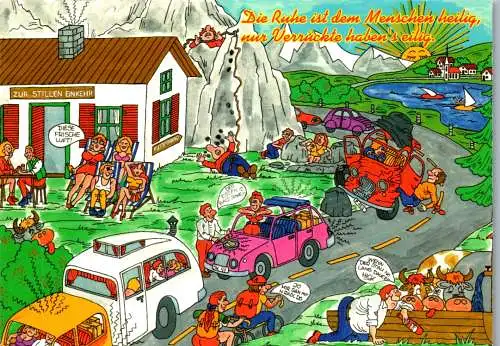 46778 - Humor - Strassenverkehr , Comic - gelaufen