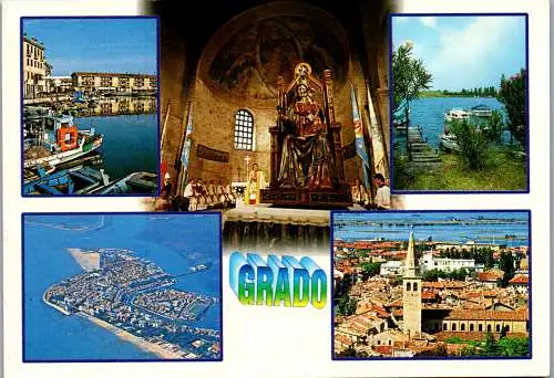 46780 - Italien - Grado , Mehrbildkarte - gelaufen 1999