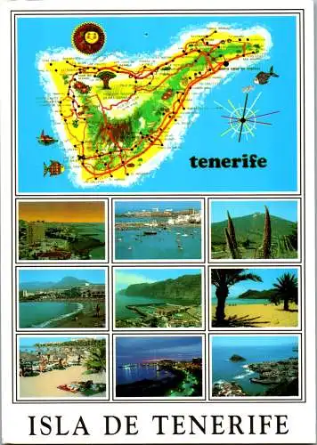 46788 - Spanien - Teneriffa , Isla de Tenerife , Mehrbildkarte - gelaufen 1999