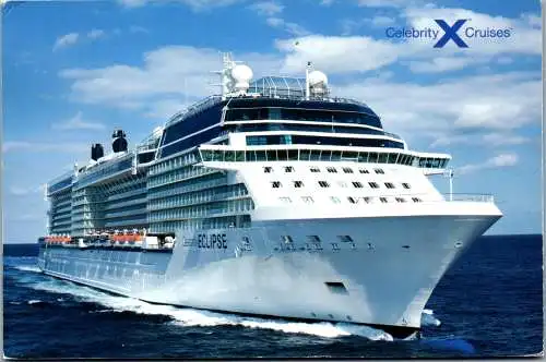46792 - Schiff - Kreuzfahrt , Celebrity Cruises , Eclipse , Netherland Antillen - gelaufen