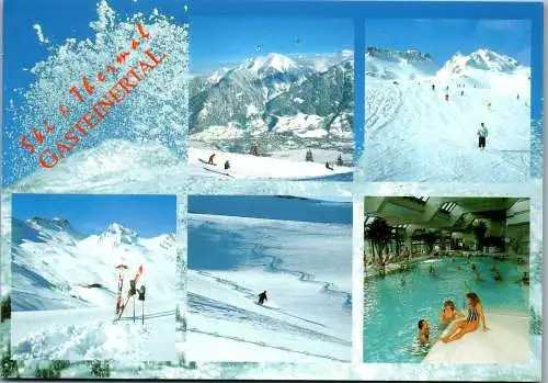 46806 - Salzburg - Bad Hofgastein , Gasteinertal , Ski , Therme , Mehrbildkarte - gelaufen