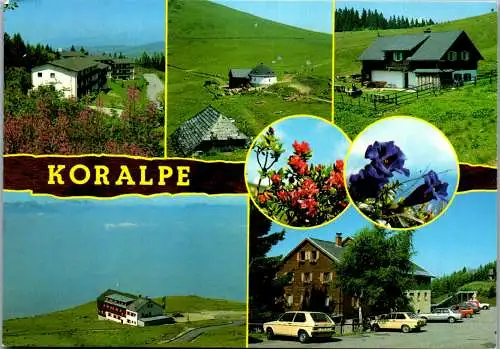 46824 - Steiermark - Koralpe , Mehrbildkarte , VW Golf - gelaufen