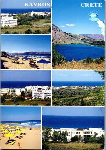 46825 - Griechenland - Kreta , Vrete , Kavros , Mehrbildkarte - gelaufen 2000