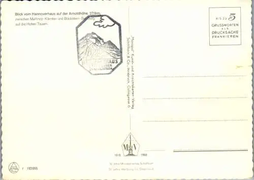 46831 - Kärnten - Mallnitz , Blick vom Hannoverhaus auf der Arnoldhöhe , Hohe Tauern - nicht gelaufen