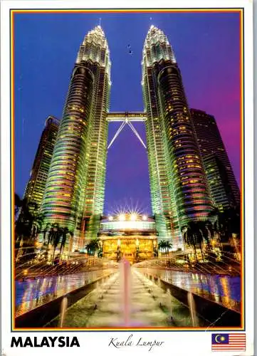 46850 - Malaysia - Kuala Lumpur , Petronas Twin Towers - gelaufen 2018