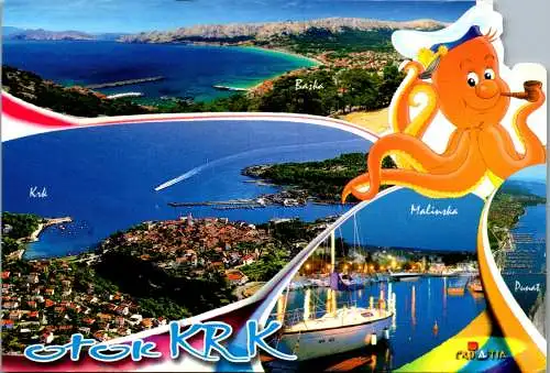 46867 - Kroatien - Otok Krk , Mehrbildkarte - gelaufen 2012