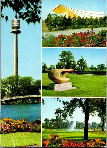 46896 - Wien - Donauturm , Donaupark , Mehrbildkarte - nicht gelaufen