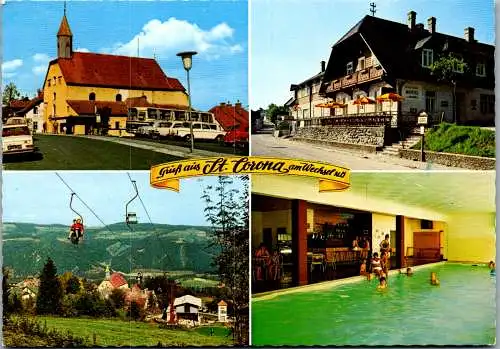 46944 - Niederösterreich - St. Corona am Wechsel , Gasthof Hotel Zum Ursprung , Hallenbad , Sessellift Talstation