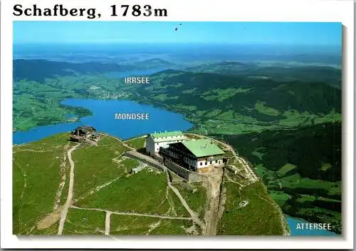 46946 - Oberösterreich - Schafberg , Irrsee , Mondsee , Attersee , Panorama - gelaufen 2003