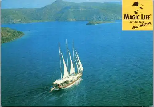 46959 - Werbekarte - Magic Life , Der Yacht Club - gelaufen 2001