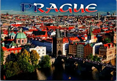 46967 - Tschechien - Prag , Panorama - gelaufen