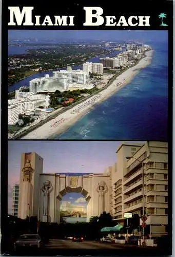 47006 - USA - Miami Beach , Mehrbildkarte - gelaufen 1996