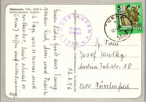 47009 - Salzburg - Obertauern , Mehrbildkarte - gelaufen 1996