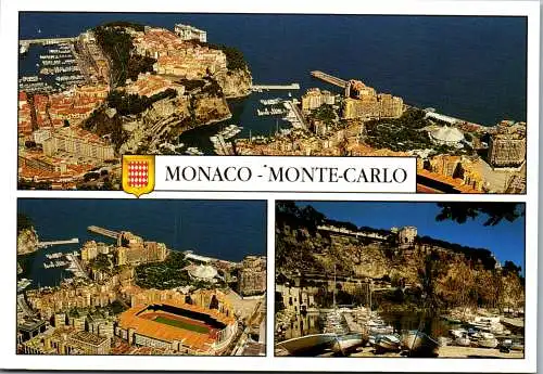47018 - Monaco - Monte Carlo , Mehrbildkarte - gelaufen 1996