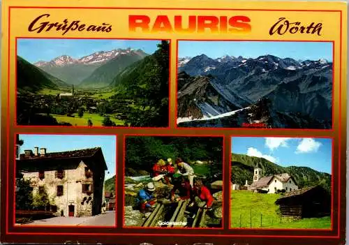 47022 - Salzburg - Rauris , Zittelhaus am Sonnblick , Blick gegen Schobergruppe , Mehrbildkarte - gelaufen 1996