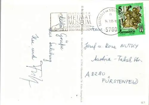 47028 - Tiere - Kühe , auf Weide , Panorama - gelaufen 1995